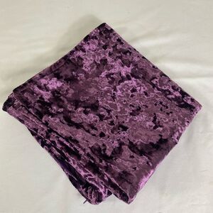 Luxurious Purple Velvet Accent Pillow Custom Design Handmade 20x20